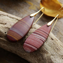 Load image into Gallery viewer, Natural Stone Waterdrop Shape Earrings