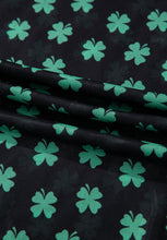 Load image into Gallery viewer, Lucky Clover Mock Neck Long Sleeve Bodysuit