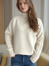 Load image into Gallery viewer, Solid Color Turtleneck Long Sleeve Sweater