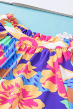 Load image into Gallery viewer, Printed Notched Half Sleeve Blouse