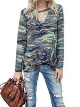 Load image into Gallery viewer, Cutout Round Neck Long Sleeve T-Shirt