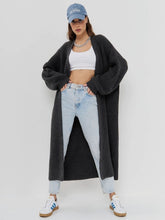 Load image into Gallery viewer, Open Front Long Sleeve Longline Cardigan