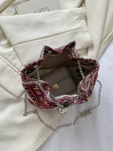 Load image into Gallery viewer, Printed Chain Bucket Bag