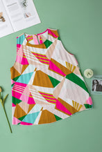 Load image into Gallery viewer, Color Block Round Neck Tank