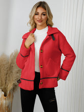 Load image into Gallery viewer, Pocketed Button Down Collared Neck Jacket
