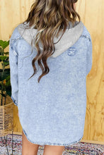 Load image into Gallery viewer, Distressed Button Up Long Sleeve Denim Jacket