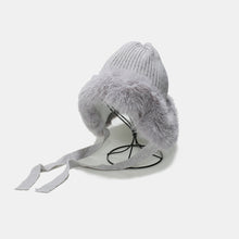 Load image into Gallery viewer, Thermal Tied Fuzzy Winter Hat