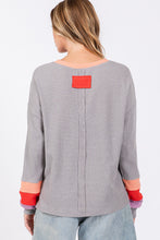 Load image into Gallery viewer, SAGE + FIG Color Block Waffle Knit T-Shirt