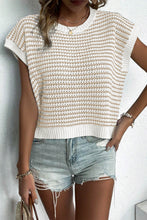 Load image into Gallery viewer, Striped Round Neck Sweater Vest
