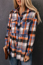 Load image into Gallery viewer, Plaid Collared Neck Long Sleeve Shirt