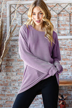 Load image into Gallery viewer, Heimish Full Size Round Neck Dropped Shoulder Blouse