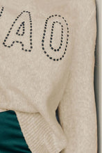 Load image into Gallery viewer, CIAO Round Neck Dropped Shoulder Sweater