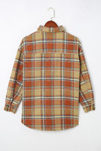 Load image into Gallery viewer, Plaid Dropped Shoulder Shirt Jacket