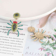 Load image into Gallery viewer, Spider Rhinestone Alloy Earrings