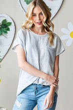 Load image into Gallery viewer, Heimish Full Size Pocketed Round Neck Short Sleeve T-Shirt