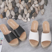Load image into Gallery viewer, PU Leather Open Toe Sandals