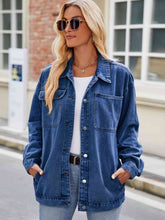 Load image into Gallery viewer, Button Up Denim Jacket with Pockets