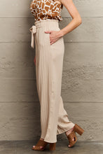 Load image into Gallery viewer, Tie Waist Long Pants