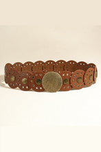 Load image into Gallery viewer, Round Shape PU Leather Belt