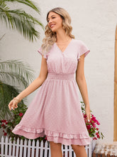 Load image into Gallery viewer, Swiss Dot Cap Sleeve Dress