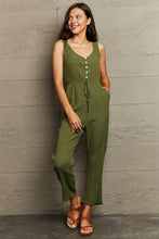 Load image into Gallery viewer, Tied Sleeveless Jumpsuit with Pockets
