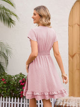 Load image into Gallery viewer, Swiss Dot Cap Sleeve Dress
