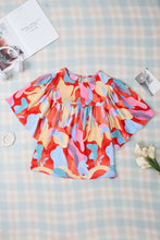 Load image into Gallery viewer, Printed Round Neck Half Sleeve Blouse