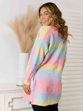 Load image into Gallery viewer, Full Size Gradient Open Front Cardigan