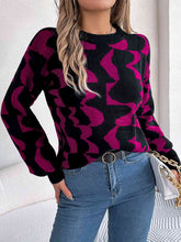 Load image into Gallery viewer, Round Neck Long Sleeve Sweater
