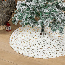 Load image into Gallery viewer, Feather Christmas Tree Skirt