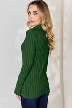 Load image into Gallery viewer, Basic Bae Full Size Ribbed Mock Neck Long Sleeve T-Shirt