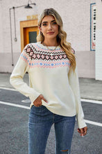 Load image into Gallery viewer, Round Neck Raglan Sleeve Sweater