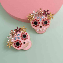 Load image into Gallery viewer, Skull Rhinestone Alloy Earrings