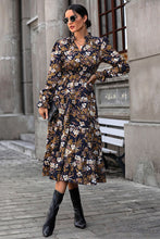 Load image into Gallery viewer, Floral Flounce Sleeve Tiered Dress