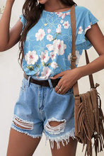 Load image into Gallery viewer, Printed Round Neck Short Sleeve T-Shirt