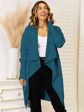 Load image into Gallery viewer, Long Sleeve Open Front Longline Cardigan