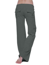 Load image into Gallery viewer, Mid Waist Pants with Pockets