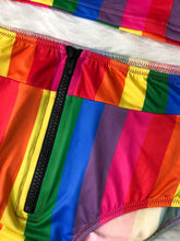 Load image into Gallery viewer, Contrast Half Zip Top and Brief Swim Set