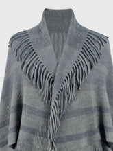 Load image into Gallery viewer, Fringe Detail Open Front Poncho