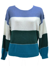 Load image into Gallery viewer, Color Block Round Neck Sweater