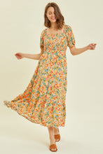 Load image into Gallery viewer, HEYSON Full Size Floral Smocked Tiered Midi Dress