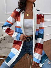 Load image into Gallery viewer, Color Block Open Front Cardigan