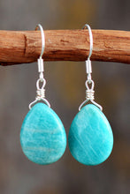 Load image into Gallery viewer, Handmade Natural Stone Teardrop Earrings