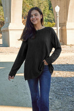 Load image into Gallery viewer, DOORBUSTER DEAL: Basic Bae Full Size Ribbed Round Neck Long Sleeve Knit Top