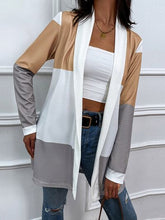 Load image into Gallery viewer, Color Block Open Front Cardigan