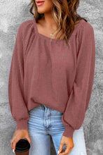 Load image into Gallery viewer, Square Neck Waffle-Knit Top