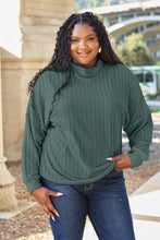 Load image into Gallery viewer, Basic Bae Full Size Ribbed Exposed Seam Mock Neck Knit Top