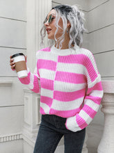 Load image into Gallery viewer, Two-Tone Dropped Shoulder Sweater
