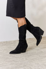 Load image into Gallery viewer, Forever Link Rhinestone Knee High Cowboy Boots