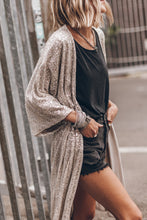 Load image into Gallery viewer, Sequin Open Front Duster Cardigan